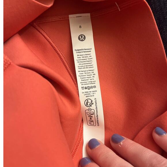 Lululemon Glow Up Super-High-Rise Tight 25" Desert Red Size 8 Leggings Yoga - Picture 5 of 6